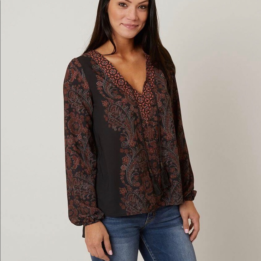 NWT Long Sleeve V-Neck Blouse XS